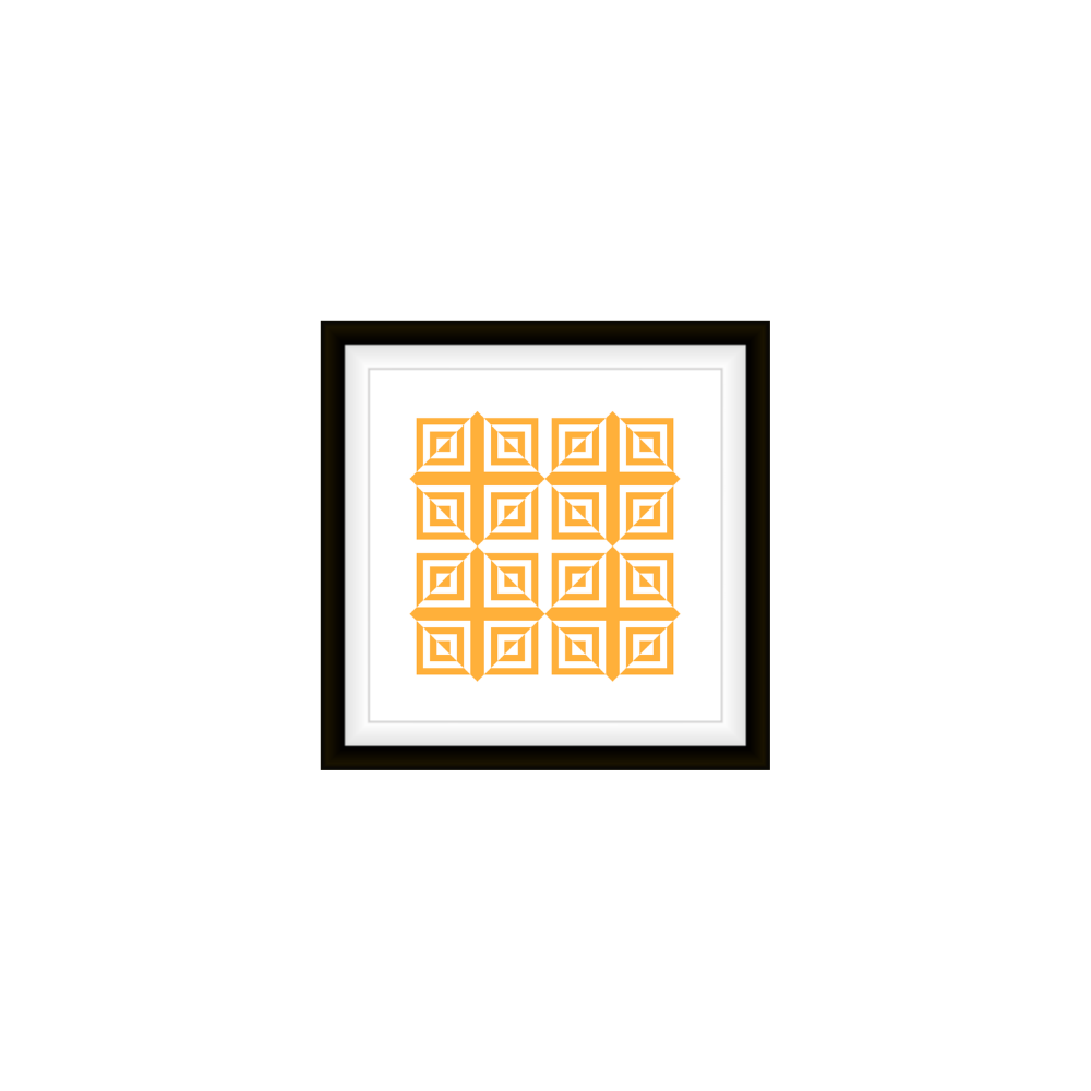 Optical Illusion Series - Moroccan Tiles - Yellow